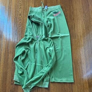 Vintage Juicy Couture Green Sweat set